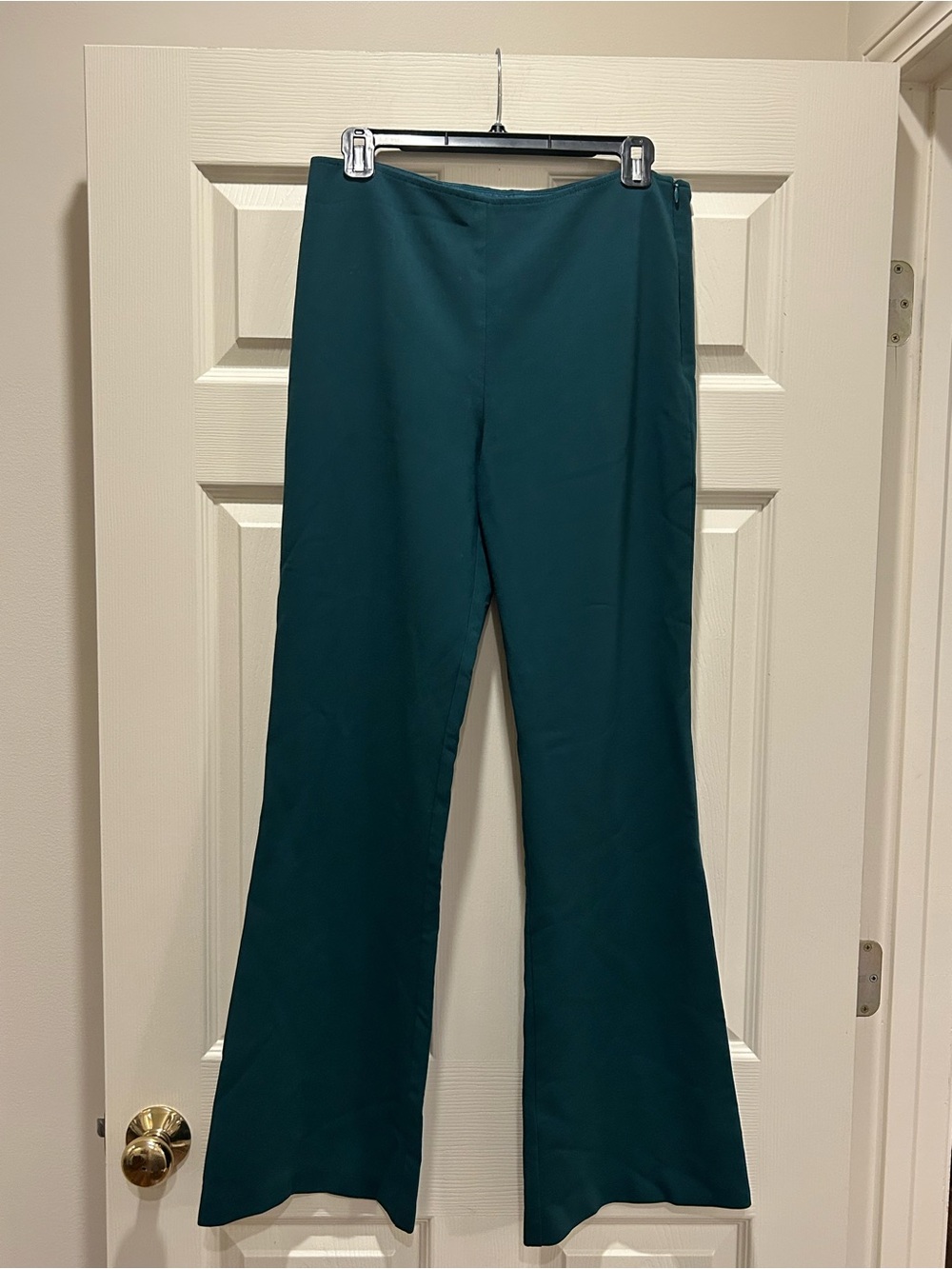 Trina Turk Teal Flare Pants